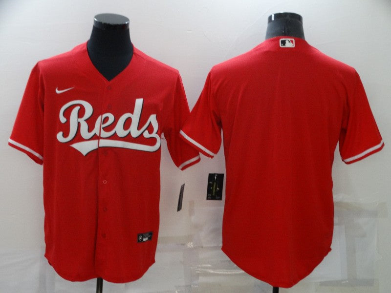 Men's Cincinnati Reds Red Alternate Replica Blank Jersey1