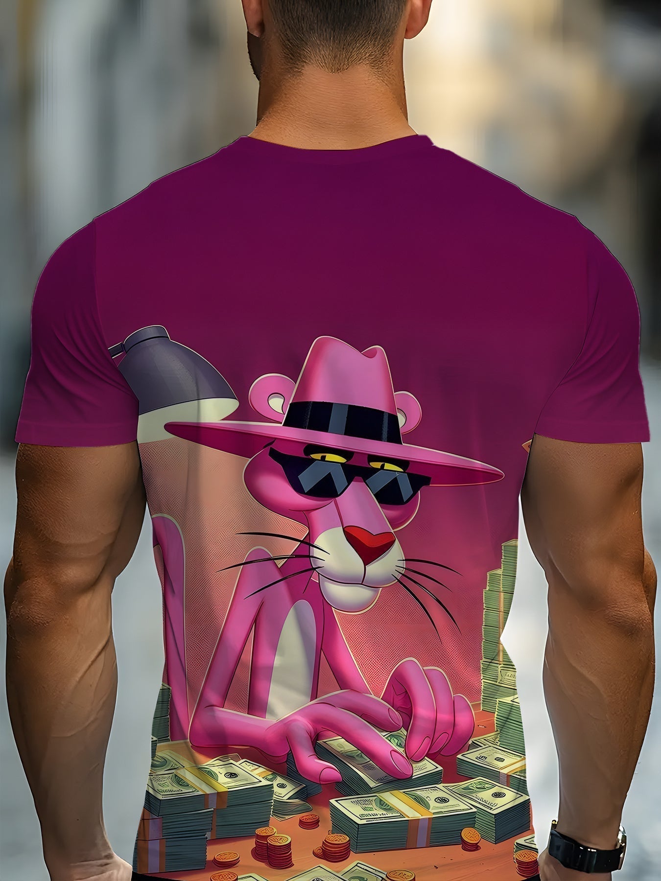 Men's Pink Panther Graphic T-Shirt