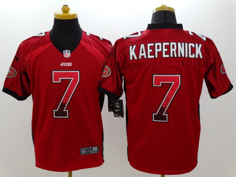 Men's San Francisco 49ers Colin Kaepernick #7 Red Game Jersey1