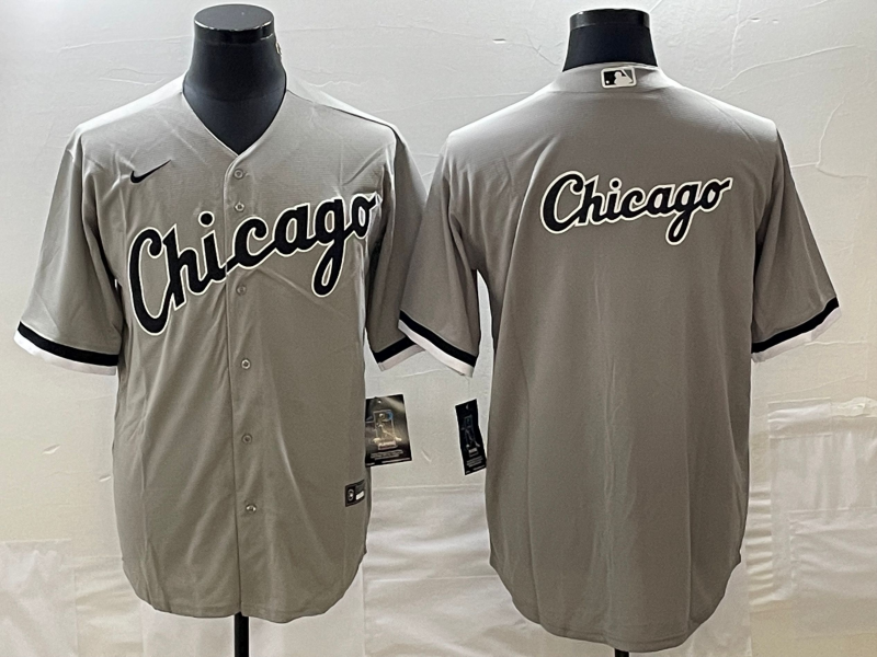 Men's Chicago White Sox Gray Replica Game Jersey1