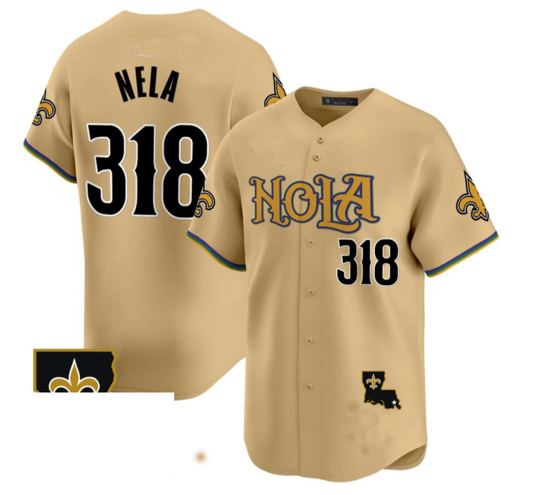 NO.Saints #318 NELA Stitched American Baseball Jerseys