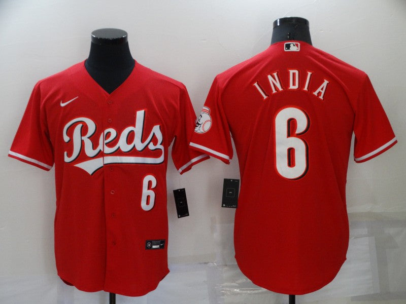 Men's Cincinnati Reds Jonathan India #6 Red Replica Baseball Jersey1