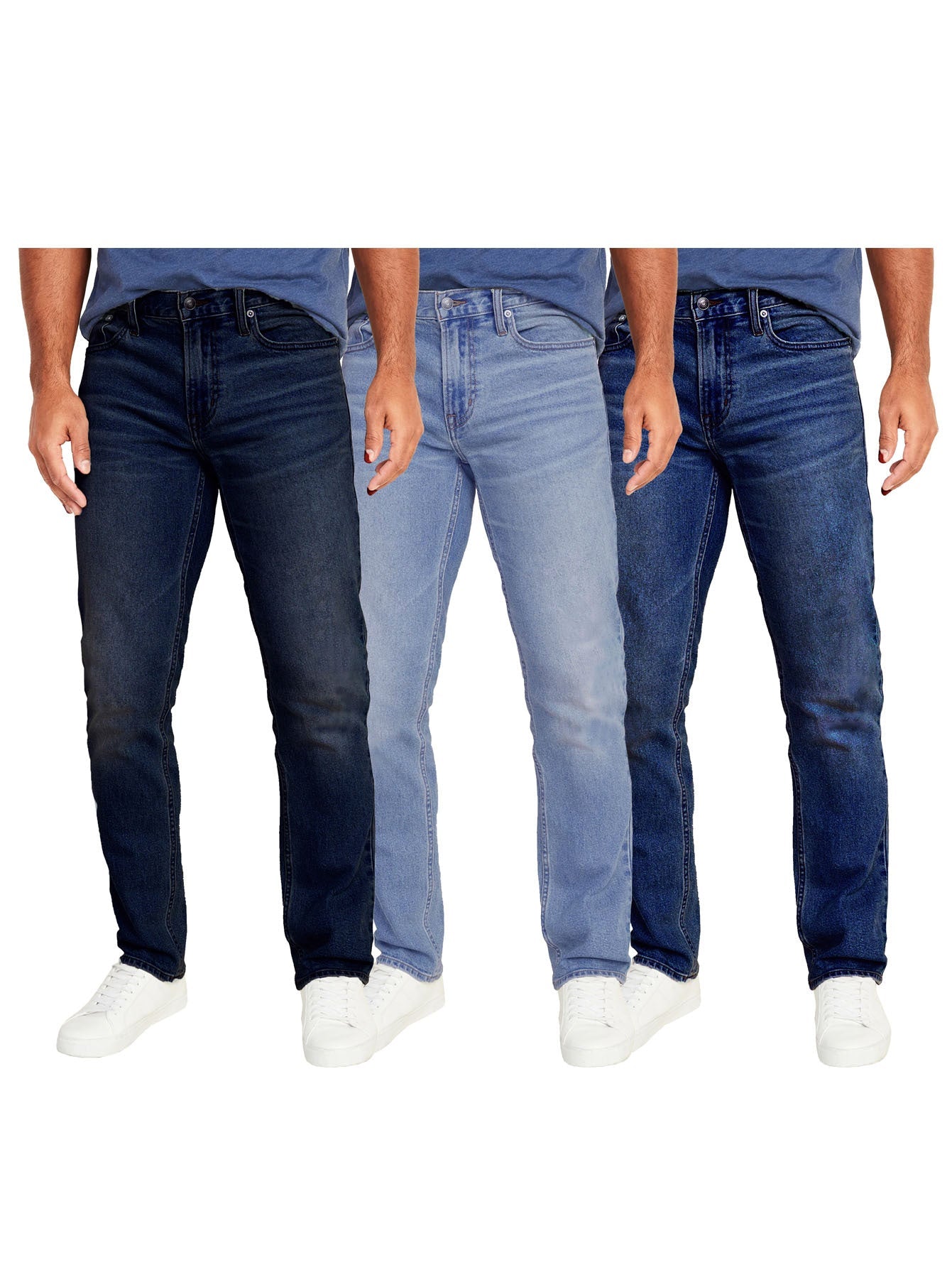 3-Pack Men's Flex Stretch Slim Straight Jeans