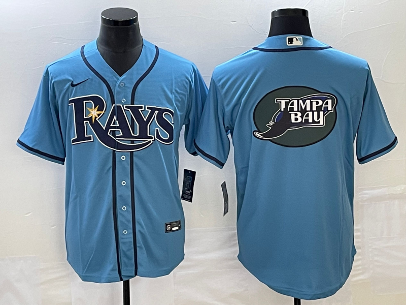 Men's Tampa Bay Rays Blue Replica Team Jersey1