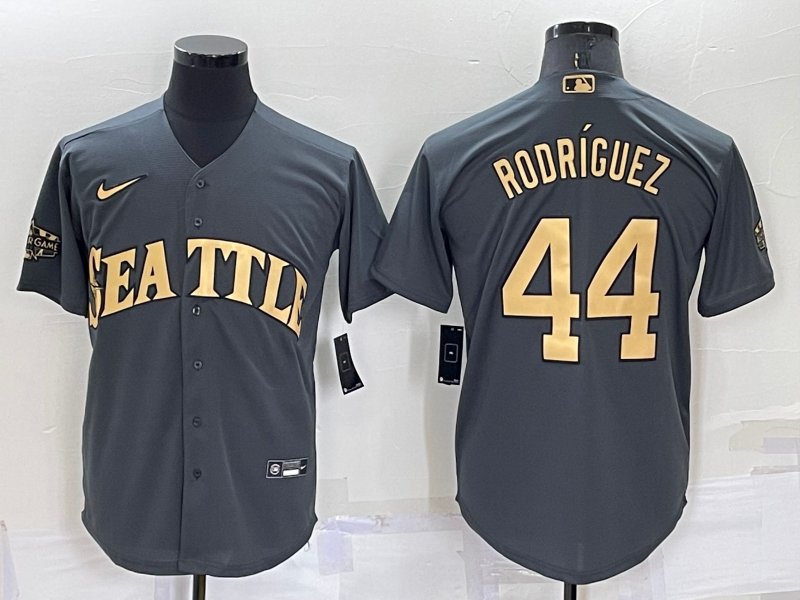 Men's Seattle Mariners Julio Rodriguez #44 Gray Replica Player jersey