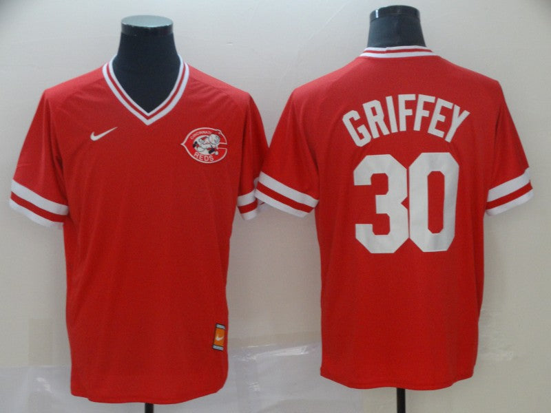 Men's Cincinnati Reds Ken Griffey Jr. #30 Red Authentic Game Jersey1