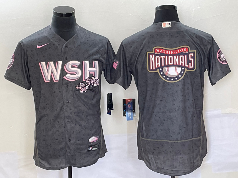 Men's Washington Nationals Gray City Connect Replica Team Jersey1