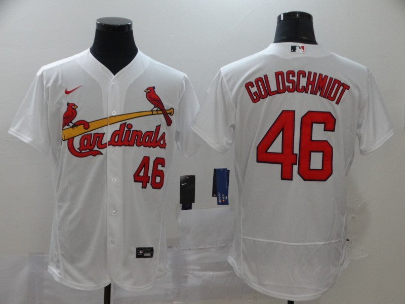 Men's St. Louis Cardinals Paul Goldschmidt #46 White Replica Player jersey