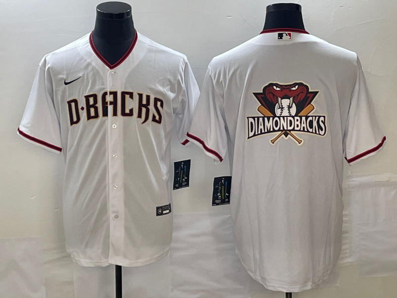 Men's Arizona Diamondbacks White Replica Team Jersey1