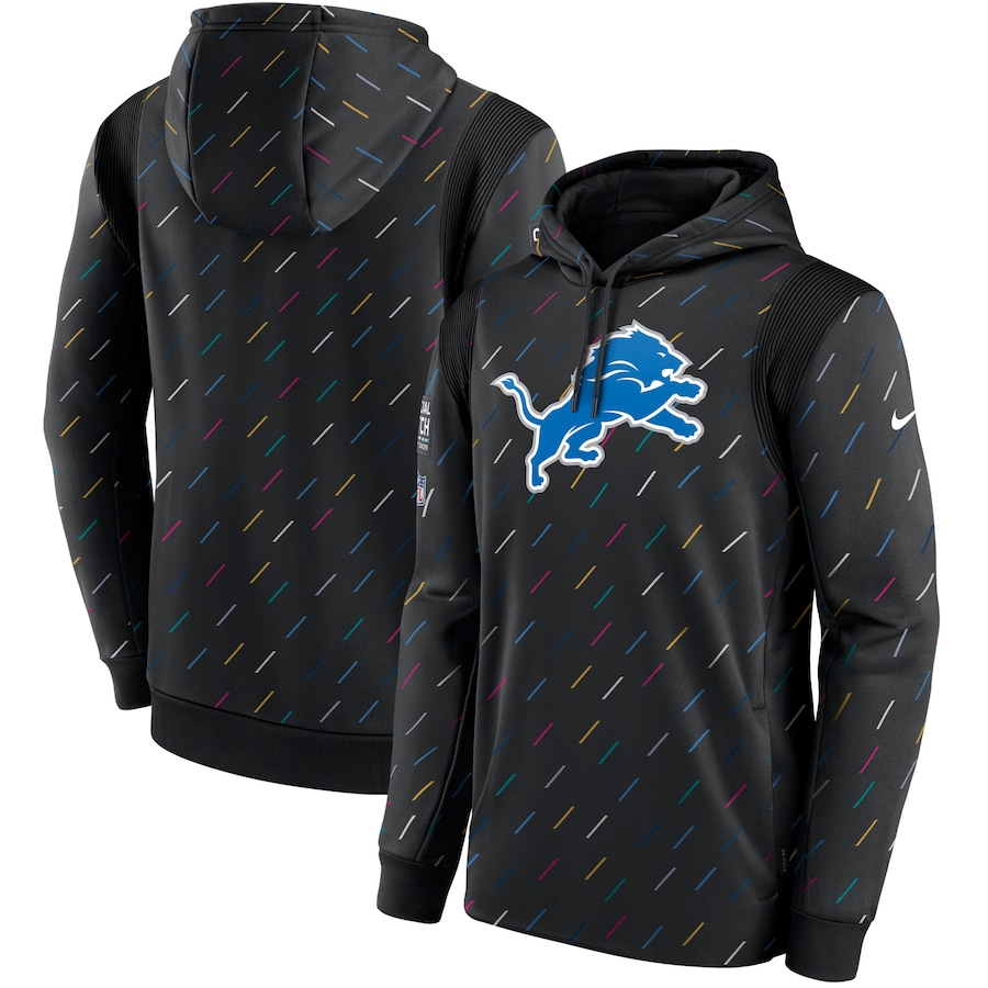 Men's Detroit Lions NFL 2021 Salute to Service Hoodie1 Black