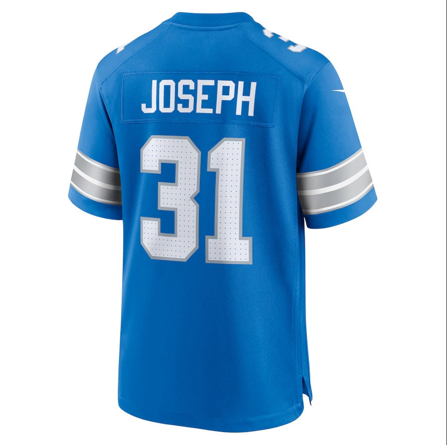 D.Lions #31 Kerby Joseph Blue Game American Football Jerseys