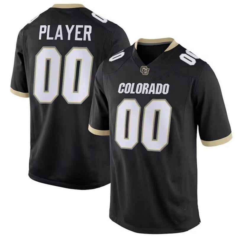 Custom C.Buffaloes Original Retro Brand NIL Football Player Jersey �C Black Stitched American College Jerseys