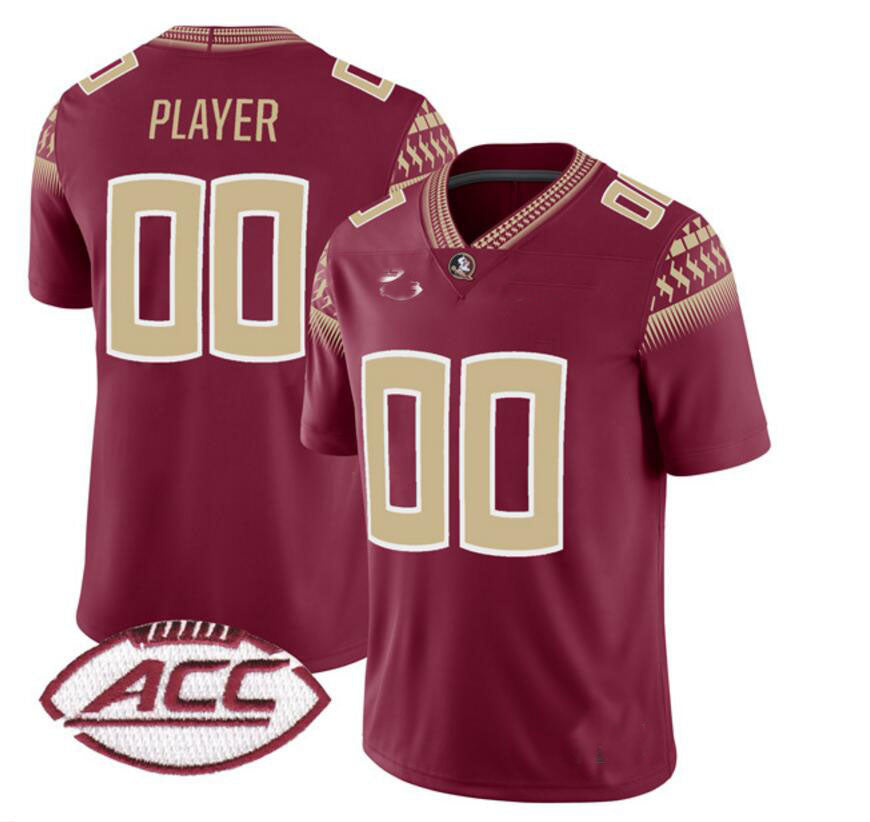 Custom F.State Seminoles Pick-A-Player NIL Replica Football Jersey Garnet American Stitched College Jerseys