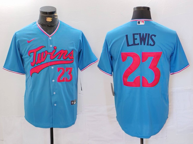 Men's Minnesota Twins Royce Lewis #23 Blue Replica Player jersey