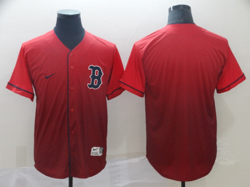 Men's Boston Red Sox Red Replica Blank Jersey1