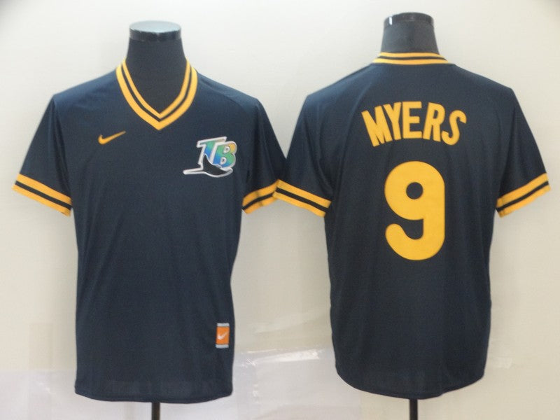 Men's Tampa Bay Rays Wil Myers #9 Navy Replica Baseball jersey