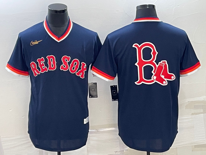 Men's Boston Red Sox Navy Replica Player Name Jersey1