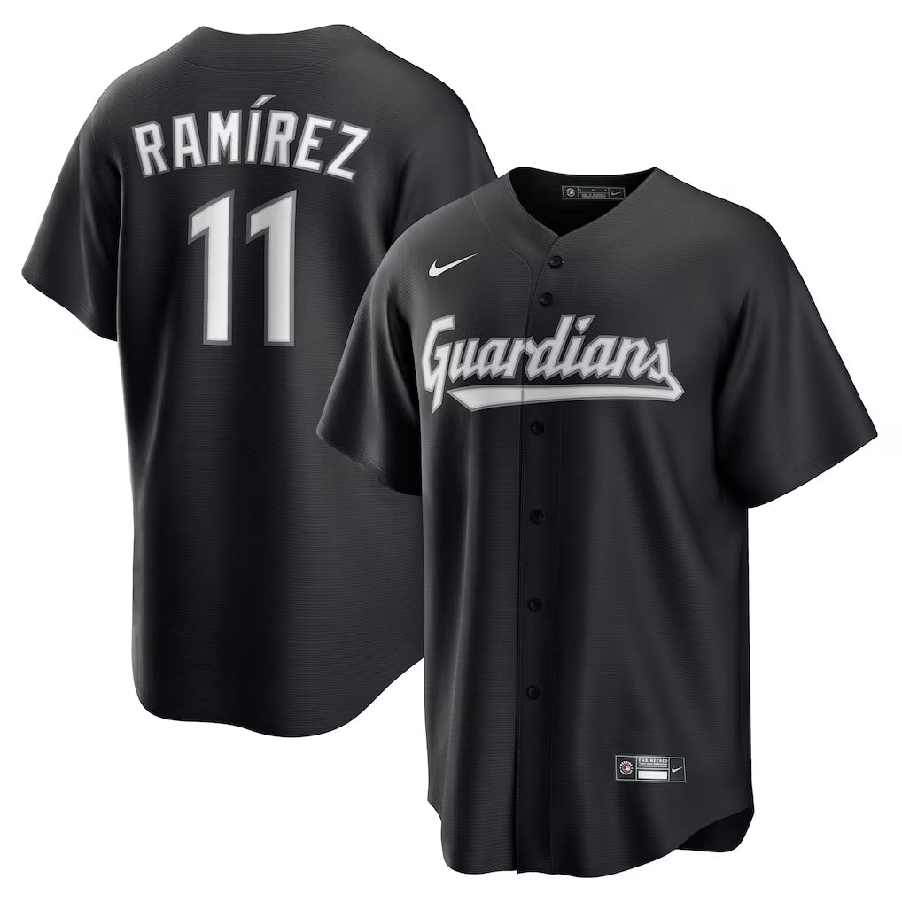 José Ramírez Cleveland Guardians Jersey - Black