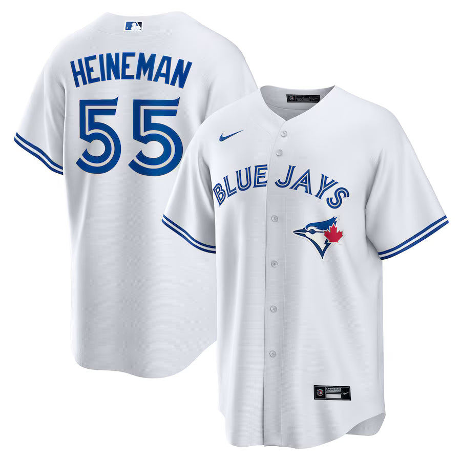 Tyler Heineman Toronto Blue Jays Home Jersey - White