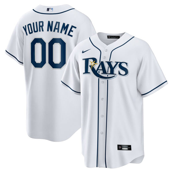 Custom Tampa Bay Rays Devil Rays Jersey - White