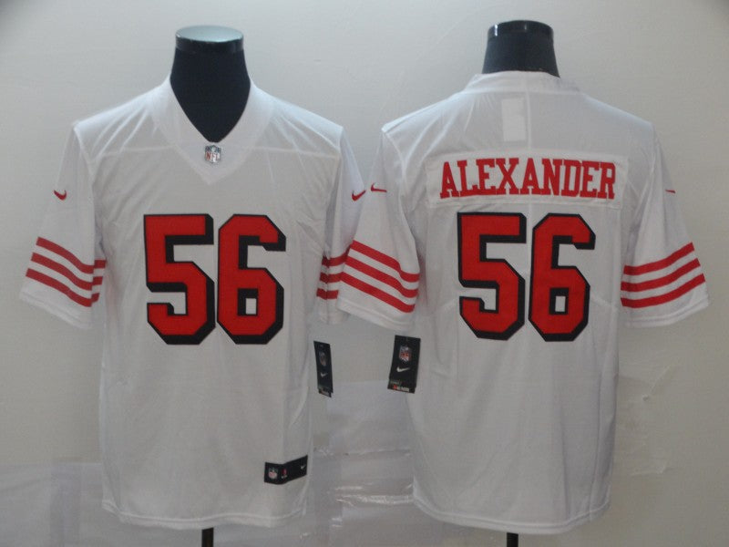 Men's San Francisco 49ers Kwon Alexander #56 White Game Player Jersey1