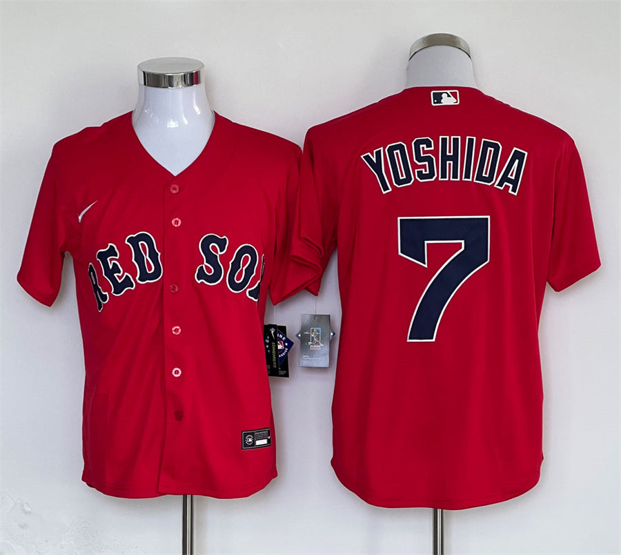 Men's Boston Red Sox Masataka Yoshida #7 Red Replica Player Jersey1