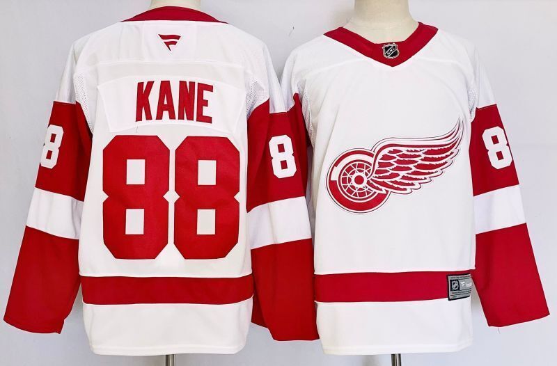 Men's Detroit Red Wings Patrick Kane #88 Fanatics White Player Jersey