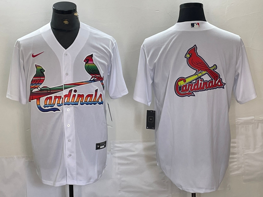 Men's St. Louis Cardinals White Alternate Replica Team Jersey1