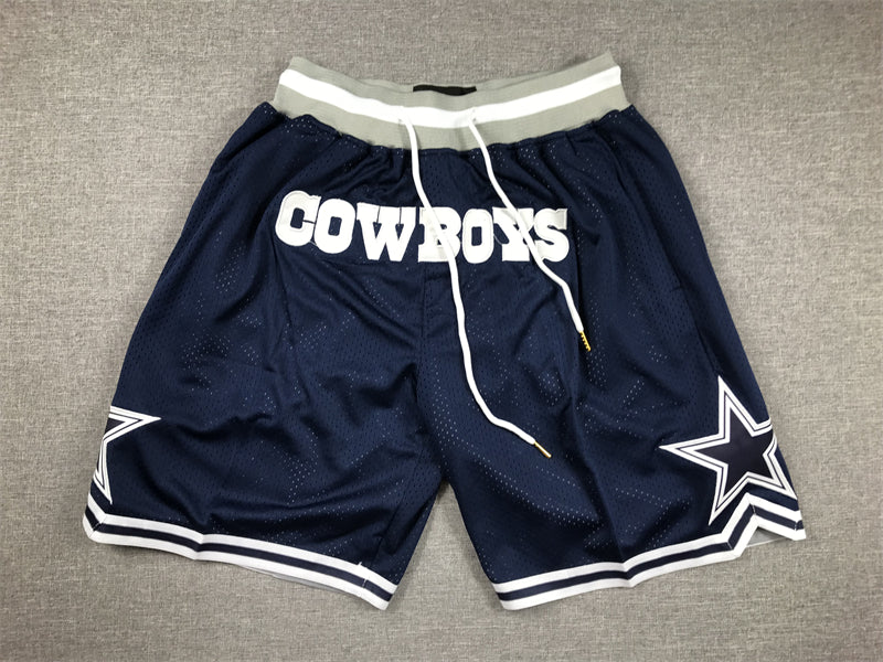 Men's Dallas Cowboys Navy Pocket Shorts1