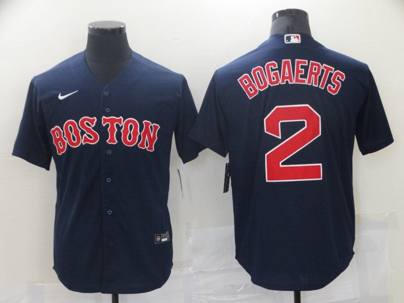 Men's Boston Red Sox Xander Bogaerts #2 Navy Replica Baseball Jersey1