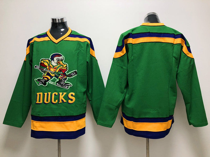 Men's Anaheim Ducks Green Blank Jersey1