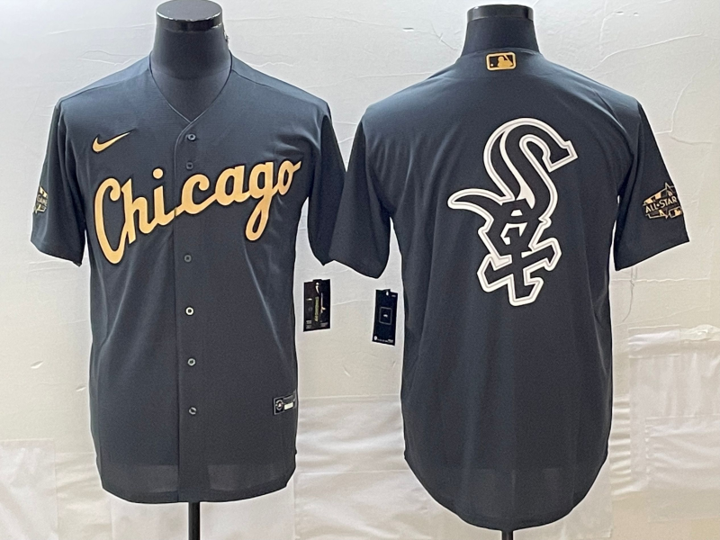 Men's Chicago White Sox Dark Gray Replica Team Jersey1