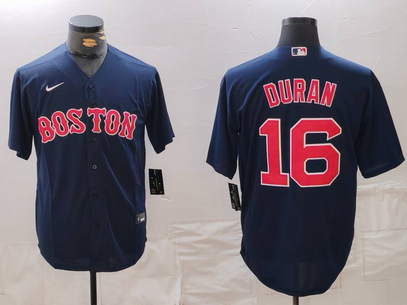 Men's Boston Red Sox Jarren Duran #16 Navy Replica Player Jersey1