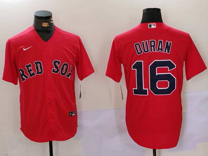 Men's Boston Red Sox Jarren Duran #16 Red Replica Player Jersey1