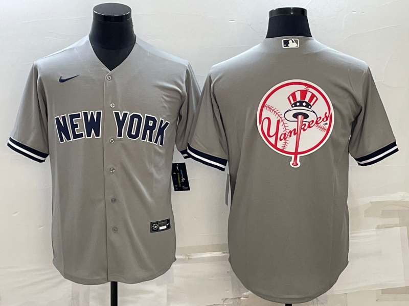 Men's New York Yankees Gray Replica Team Jersey1