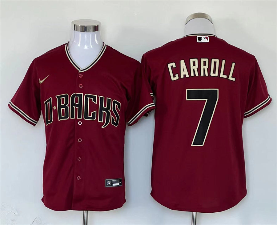 Men's Arizona Diamondbacks Corbin Carroll #7 Red Limited Player Jersey1
