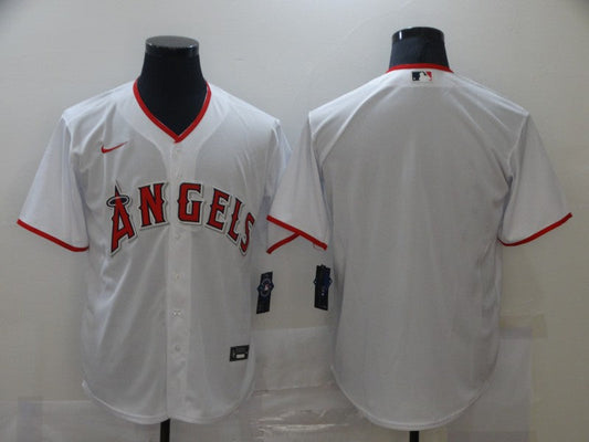 Men's Los Angeles Angels White Home Replica Team Blank Jersey1