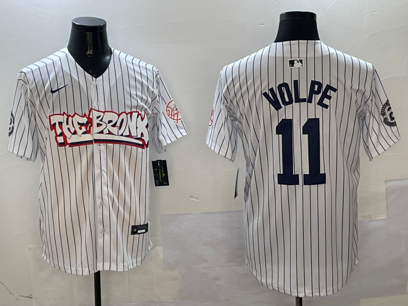 Men's New York Yankees Anthony Volpe White Limited Player Jersey1