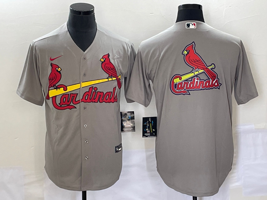 Men's St. Louis Cardinals Gray Alternate Replica Team Jersey1