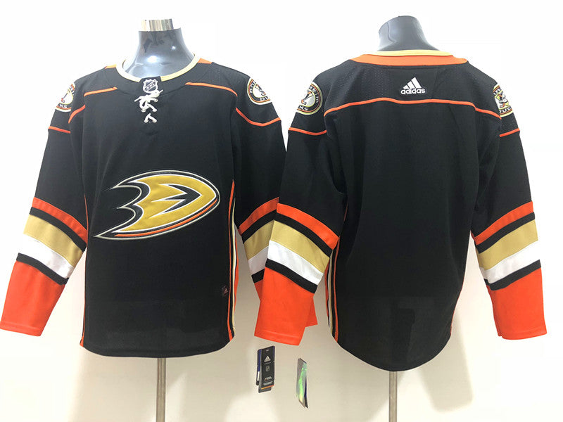 Men's Anaheim Ducks Black Breakaway Home Blank Jersey1
