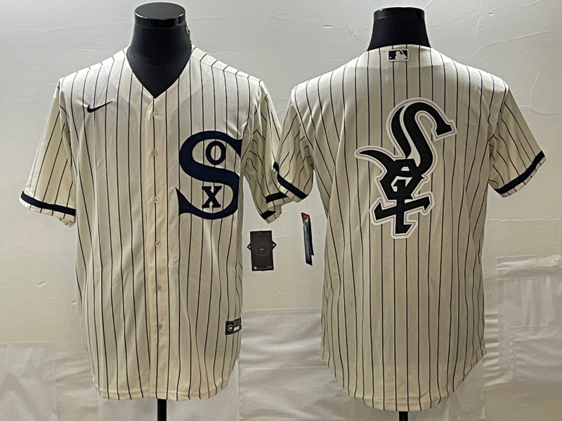 Men's Chicago White Sox Cream Replica Team Jersey1