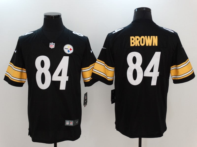 Men's Pittsburgh Steelers Antonio Brown #84 Black Game Jersey1