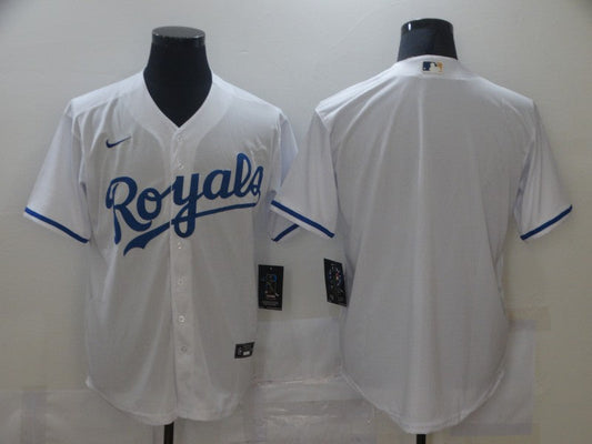 Men's Kansas City Royals White Home Blank Replica jersey