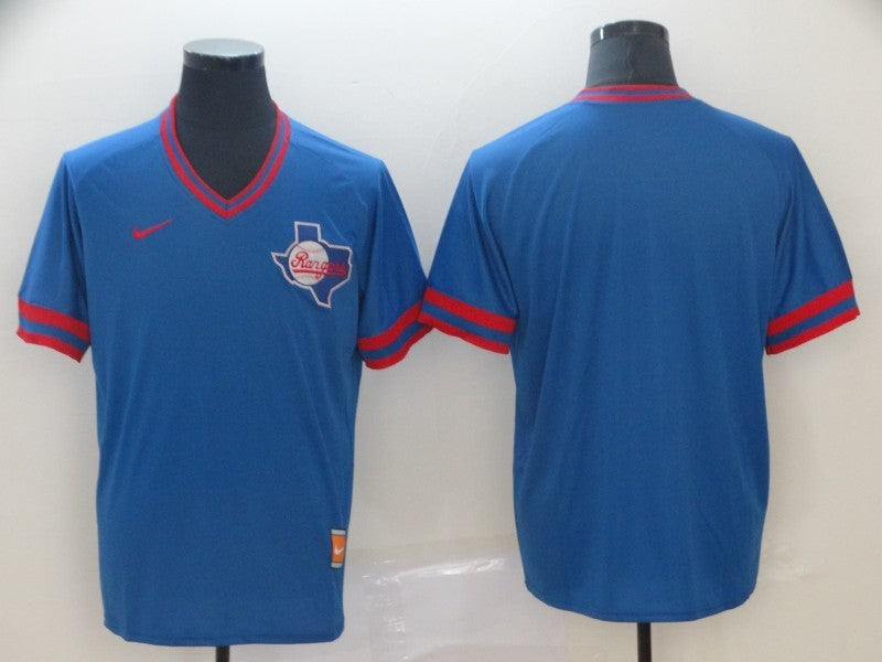Men's Texas Rangers Blue Blank Replica Jersey1