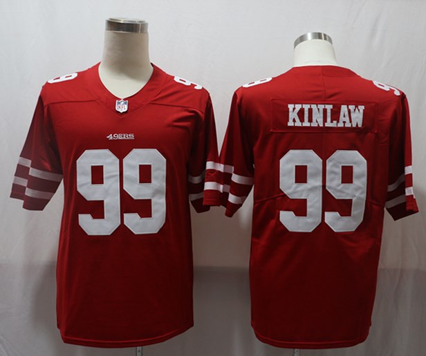 Men's San Francisco 49ers Javon Kinlaw #99 Red Game Jersey1