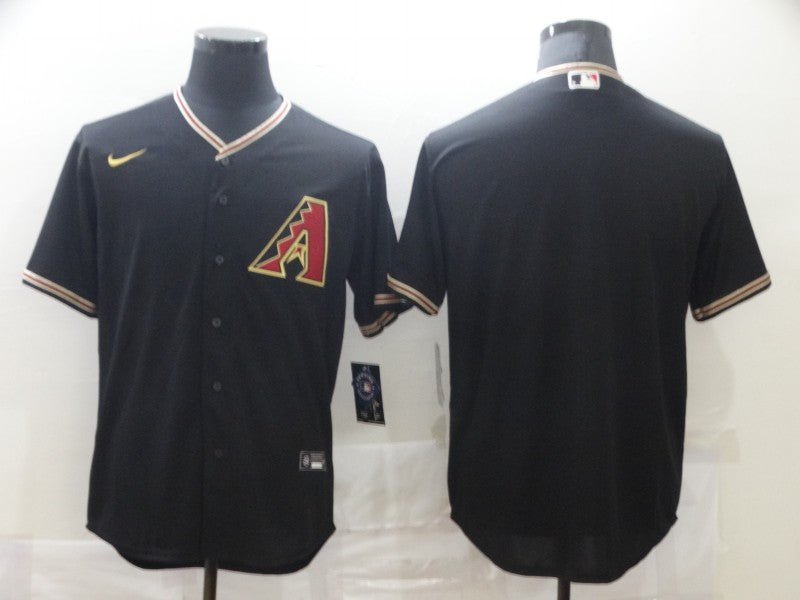 Men's Arizona Diamondbacks Black Replica Blank Jersey1