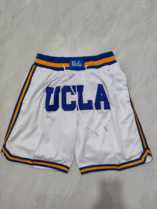JUST DON UCLA University White Pocket Shorts