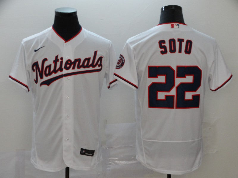 Men's Washington Nationals Juan Soto #22 White Alternate Game jersey