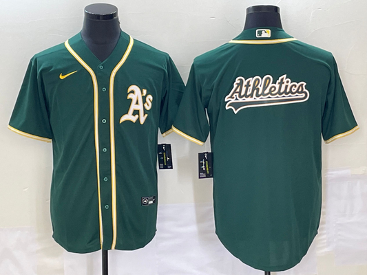Men's Oakland Athletics Kelly Green Replica Player Jersey1