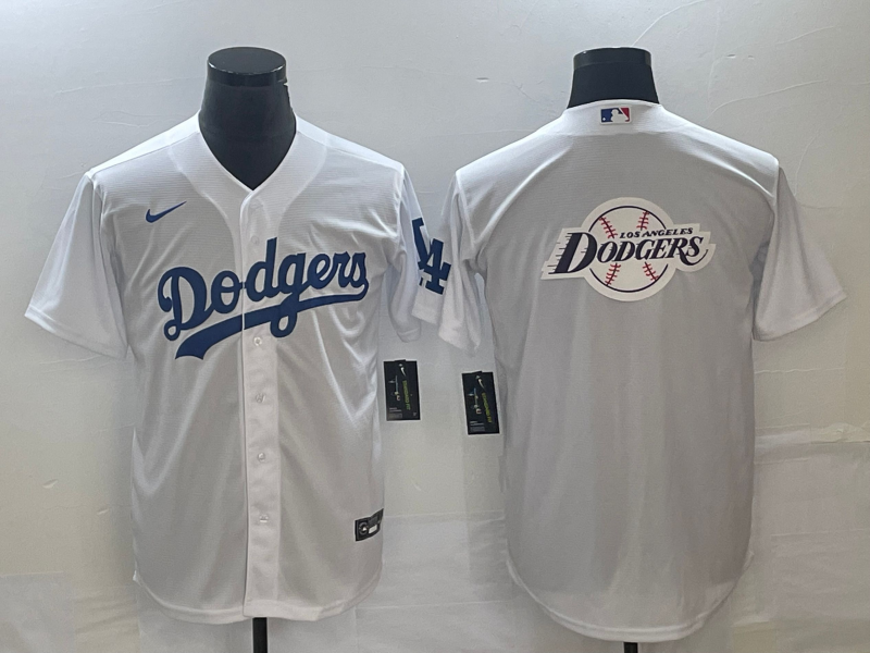 Men's Los Angeles Dodgers White Home Replica Player Jersey1